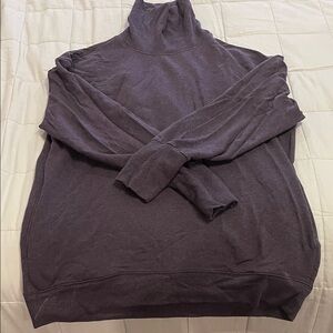 Athleta - dark Purple Turtleneck Sweatshirt